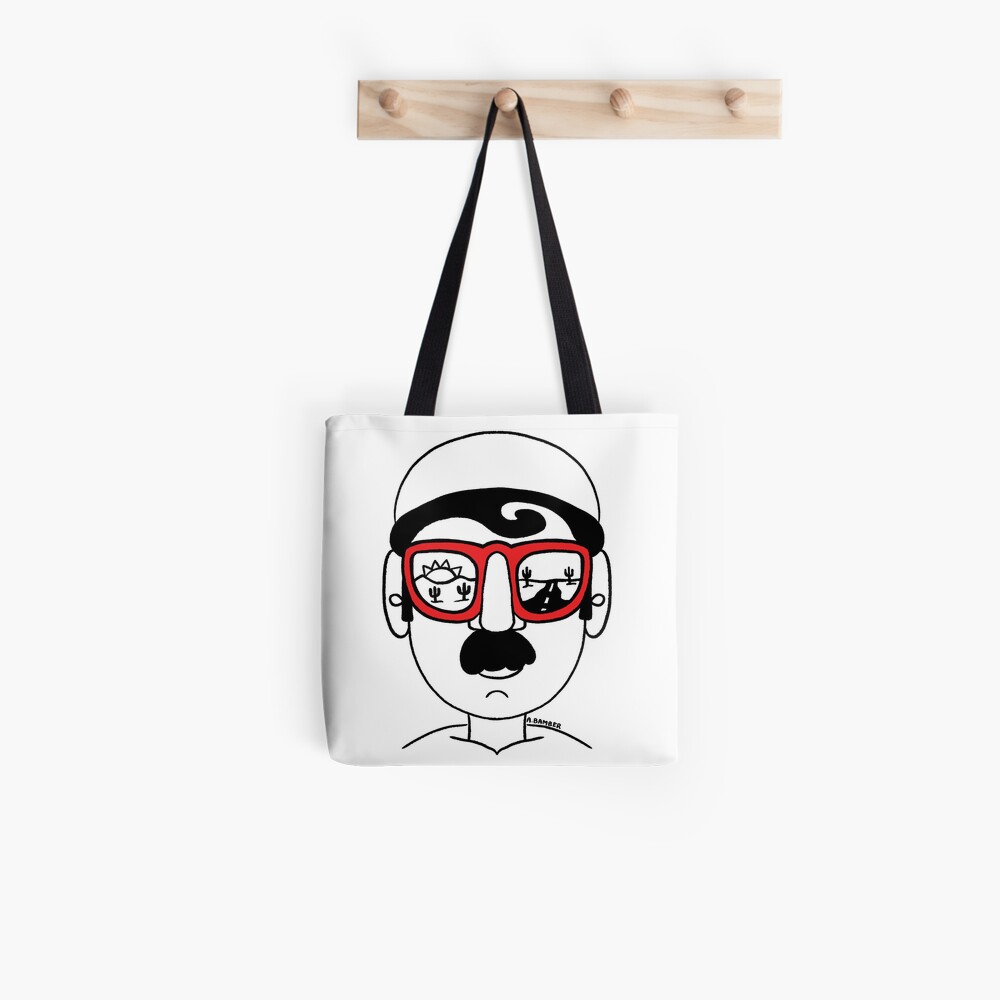 Desert Road View Sunglasses Guy Tote Bag