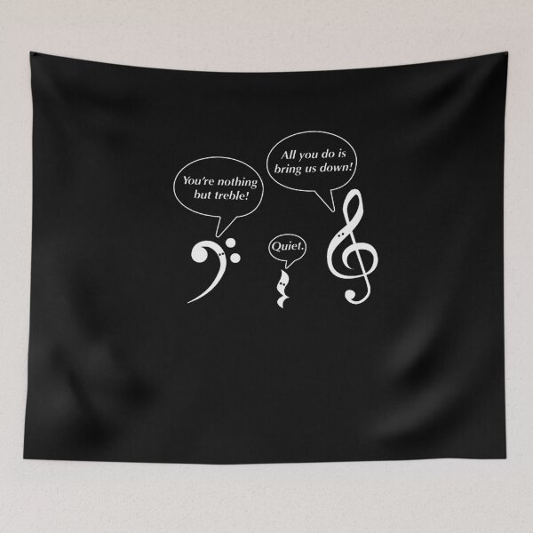 Item preview, Musicians You are Nothing But Trouble Musical Scores Bass Clef Pun	 designed and sold by ivngmswxn77.