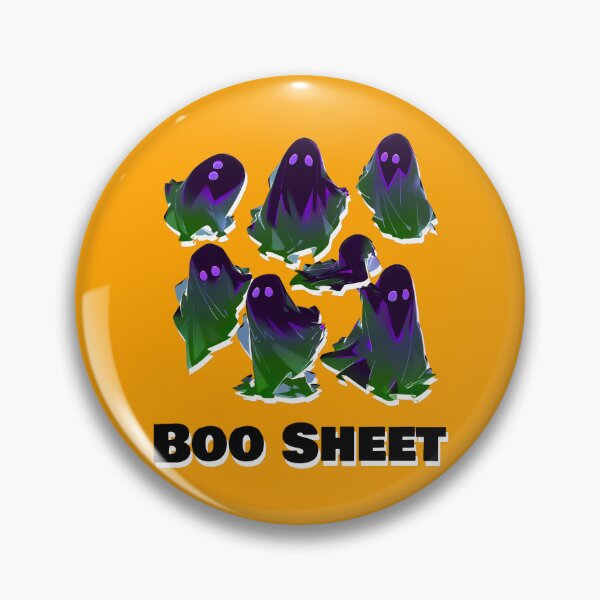 Item preview, Boo Sheet Black Ghosts Purple and Green Highlights Funny Halloween Shirt and Laptop Sticker Design by Zeesdesign on Redbubble designed and sold by ZEESDESIGN.