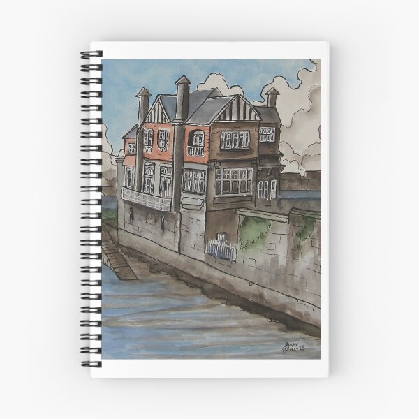 Item preview, Shannon Rowing Club, Limerick City, Ireland. Pen, watercolor on 19x27cm paper. designed and sold by crowleyronan123.