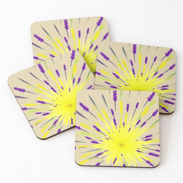 Item preview, Yellow and purple flower explosion designed and sold by Photopat.