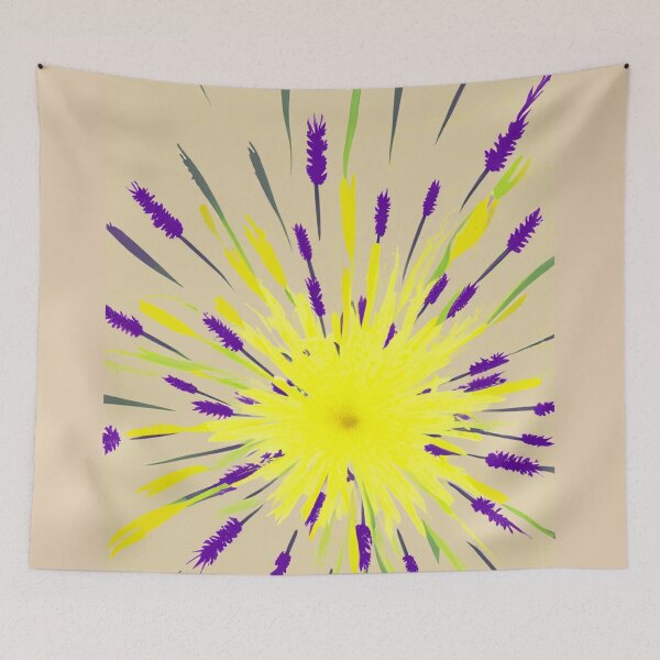 Item preview, Yellow and purple flower explosion designed and sold by Photopat.