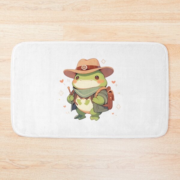 Item preview, Cute Kawaii Frog Cowboy in Pastel Colors designed and sold by CozyKawaiiArt.