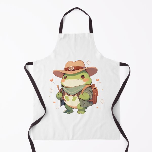 Item preview, Cute Kawaii Frog Cowboy in Pastel Colors designed and sold by CozyKawaiiArt.