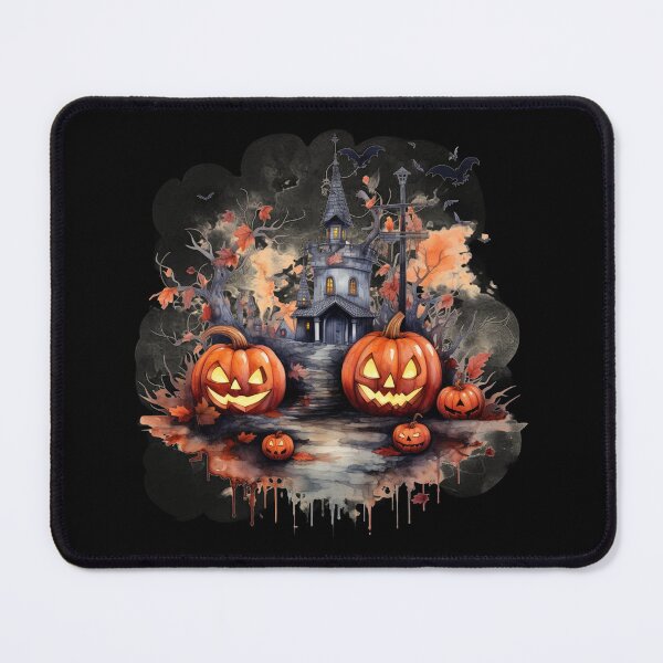 Item preview, Scary Halloween Castle Watercolor Style designed and sold by AnnaMDesign.