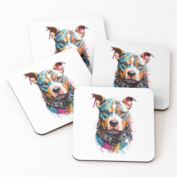 Item preview, Pitbull terrier dog art design color sketch designed and sold by Sukis-shop.