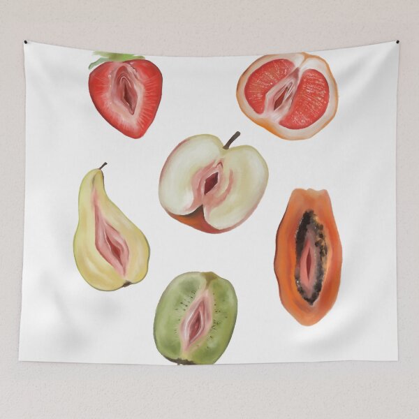 Item preview, Sliced Feminine Fruit. fruity gift ideas, feminine gift idea, Fruity Art Print, Fruity wall decor, Summer Refresh, Signed Art Print designed and sold by artsyaman1.