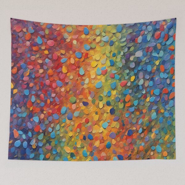 Item preview, Rainbow Dots Pattern designed and sold by SeamCraft.