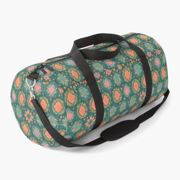 Item preview, Boho Floral Pattern in orange, pink and teal designed and sold by Levana-Jane.