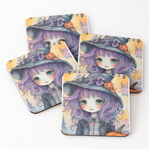 Item preview, Little Witch Pastel Watercolor 2 designed and sold by Blendfactor.