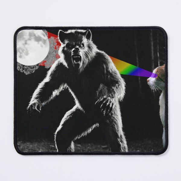 Item preview, Space Cat and Wolfman designed and sold by ColorflSpaceCat.