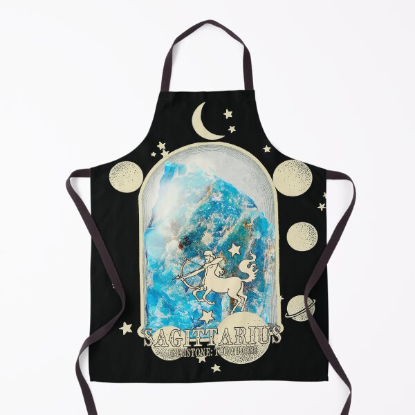 Item preview, Sagittarius Gemstone: Turquoise crystal. Astral design. Black version designed and sold by MINDTHECHERRY.