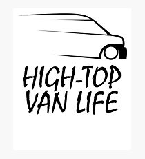 HIGH TOP VAN LIFE SPEED SILHOUETTE Photographic Print