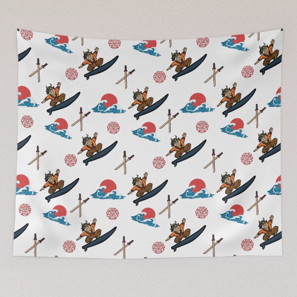Item preview, The Surfing Samuri Pattern designed and sold by Fr0mtheMachine.