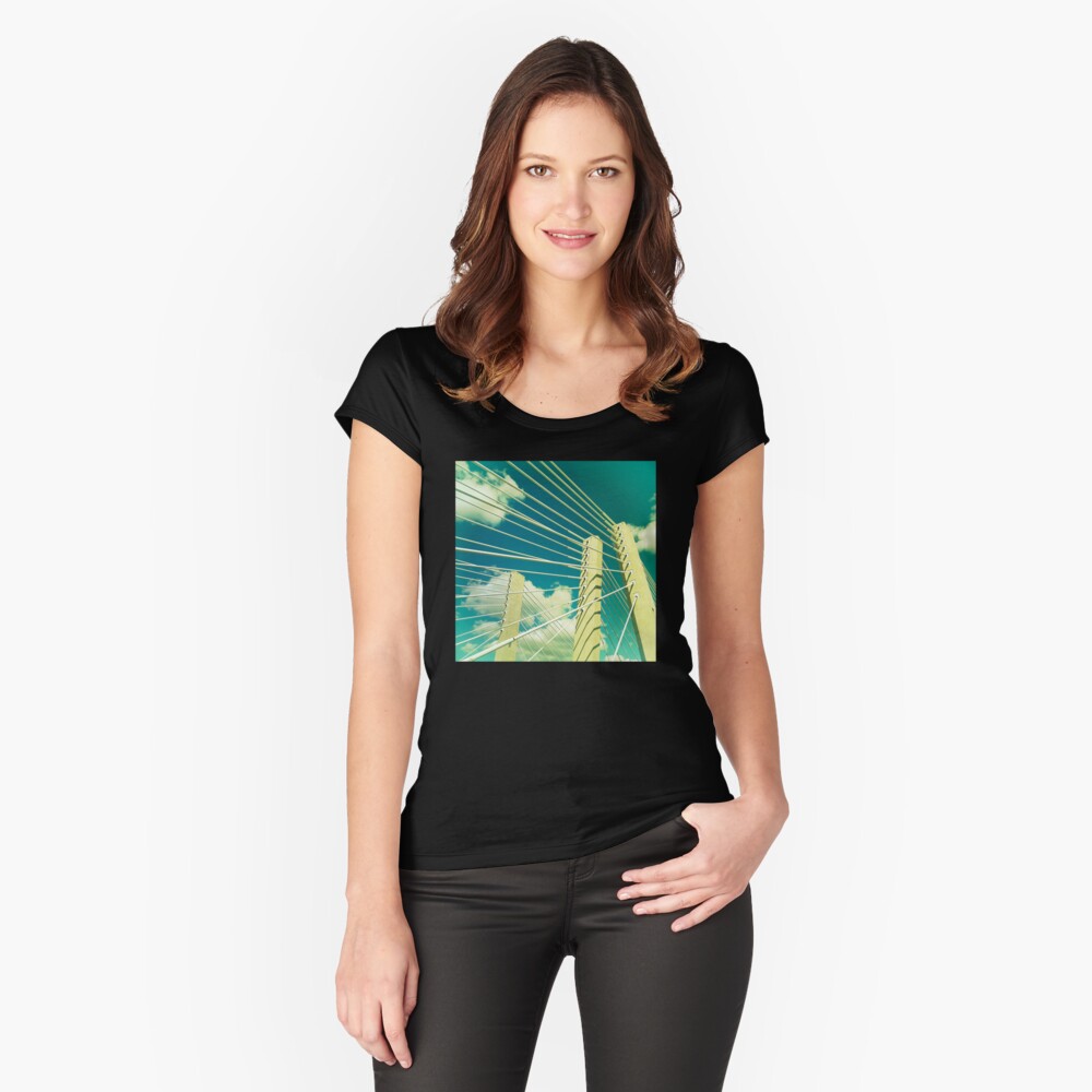 Item preview, Fitted Scoop T-Shirt designed and sold by OneDayArt.