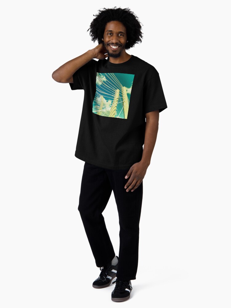 Thumbnail 4 of 7, Oversized T-Shirt, Goethals Bridge #3 designed and sold by OneDayArt.