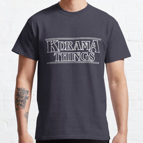 "KDRAMA THINGS" - Stranger Things Inspired Logo (WHITE VER.) Classic T-Shirt