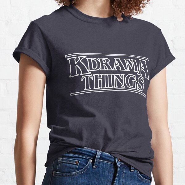 "KDRAMA THINGS" - Stranger Things Inspired Logo (WHITE VER.) Classic T-Shirt