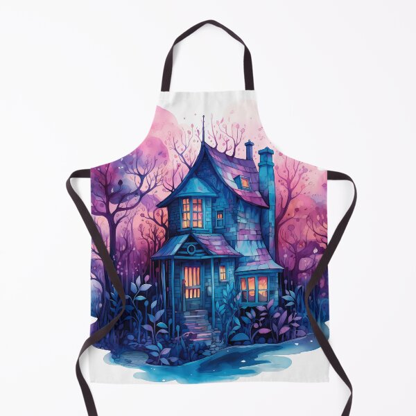 Item preview, Haunted House Watercolor designed and sold by RaineDDesigns.