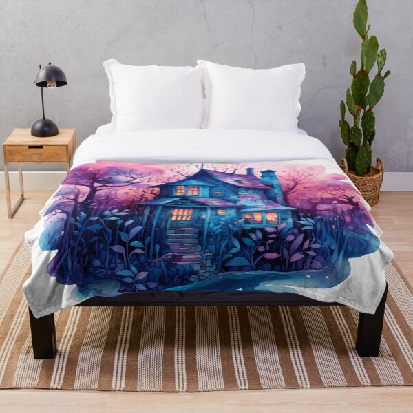 Item preview, Haunted House Watercolor designed and sold by RaineDDesigns.
