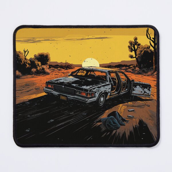 Item preview, Abandoned car in the desert designed and sold by Elayh.
