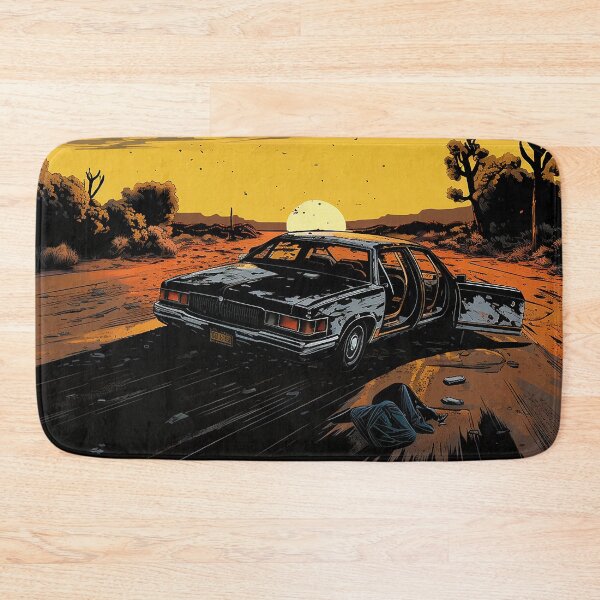 Item preview, Abandoned car in the desert designed and sold by Elayh.