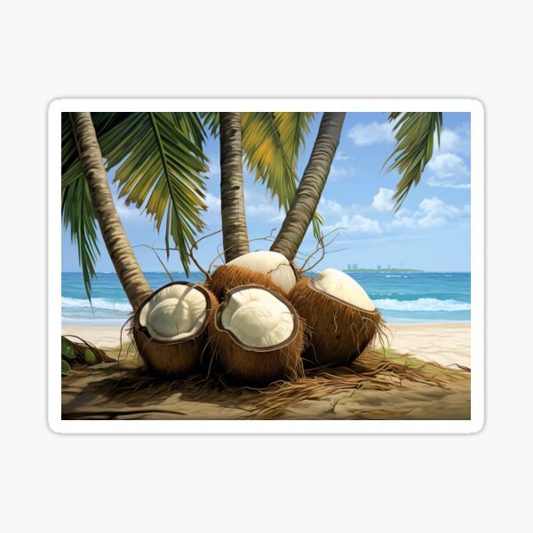 Coconut Beach Sticker