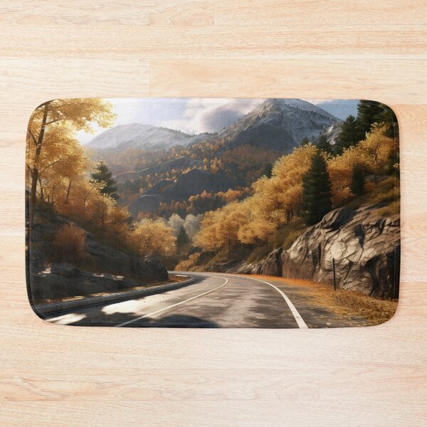 Item preview, stunning fall country mountain road print designed and sold by dcrc.