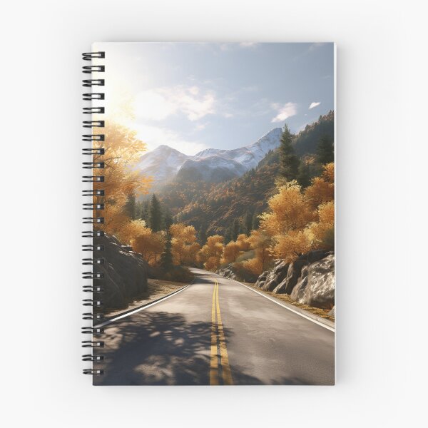 Item preview, stunning fall country mountain road print designed and sold by dcrc.