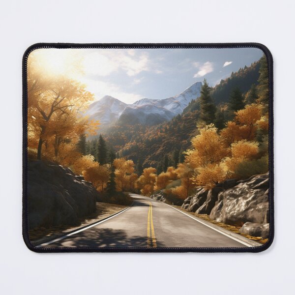 Item preview, stunning fall country mountain road print designed and sold by dcrc.