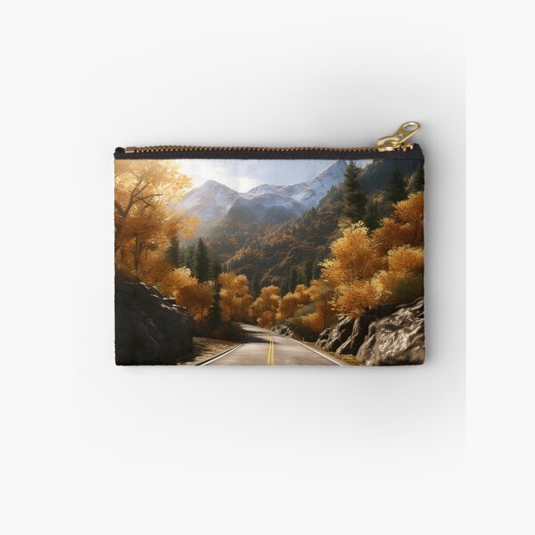 Item preview, stunning fall country mountain road print designed and sold by dcrc.