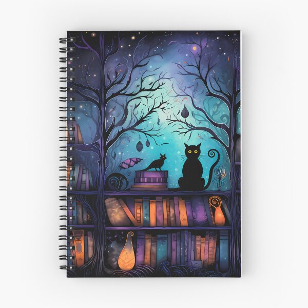 Item preview, Halloween Library with Black Cat designed and sold by RaineDDesigns.