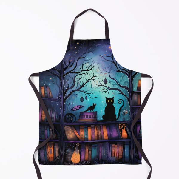 Item preview, Halloween Library with Black Cat designed and sold by RaineDDesigns.