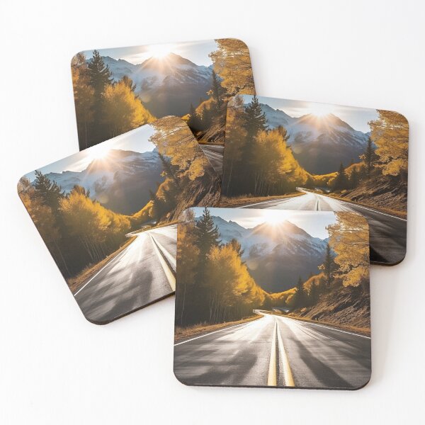 Item preview, stunning fall country mountain road print designed and sold by dcrc.