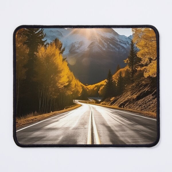 Item preview, stunning fall country mountain road print designed and sold by dcrc.