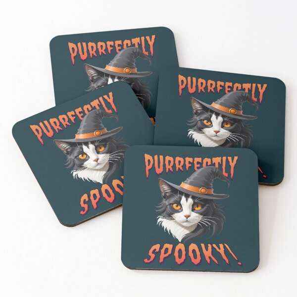 Item preview, Purrfectly Spooky! Halloween Cute Black Cat designed and sold by RuyaFab.