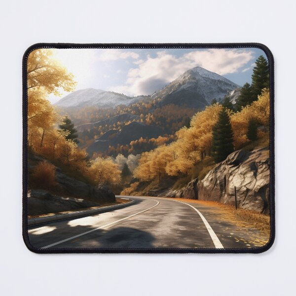 Item preview, stunning fall country mountain road print designed and sold by dcrc.