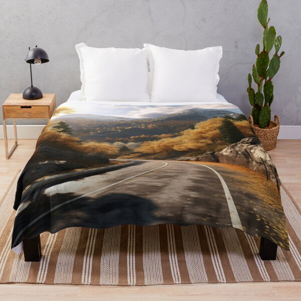 Item preview, stunning fall country mountain road print designed and sold by dcrc.