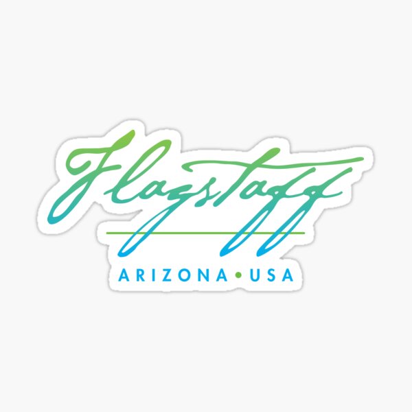 Item preview, Flagstaff Arizona Typographic Design designed and sold by Futurebeachbum.