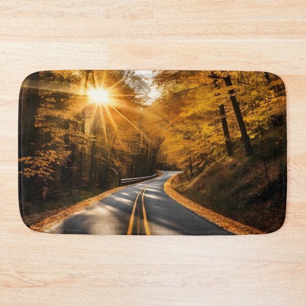 Item preview, stunning fall country road print designed and sold by dcrc.