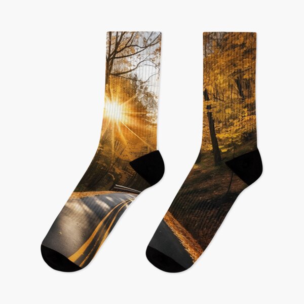 Item preview, stunning fall country road print designed and sold by dcrc.