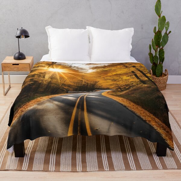 Item preview, stunning fall country road print designed and sold by dcrc.