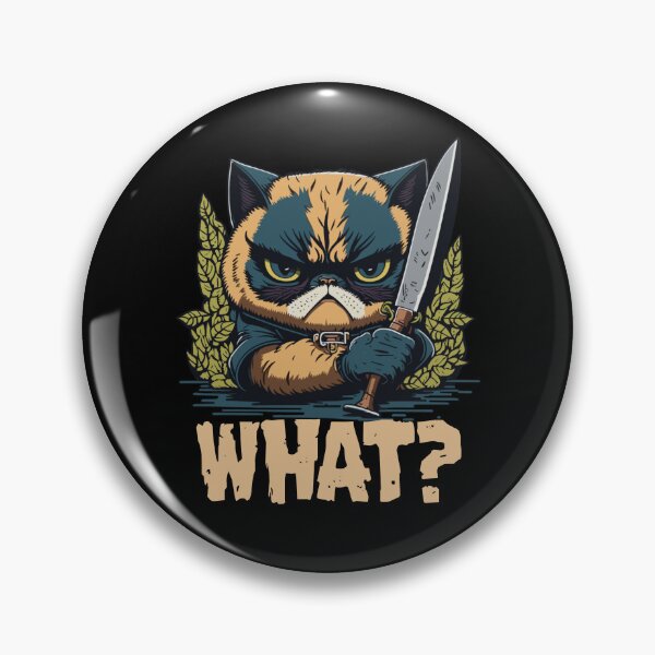 Item preview, Cat What? Murderous Grumpy Cat With Knife designed and sold by Peculiarts.