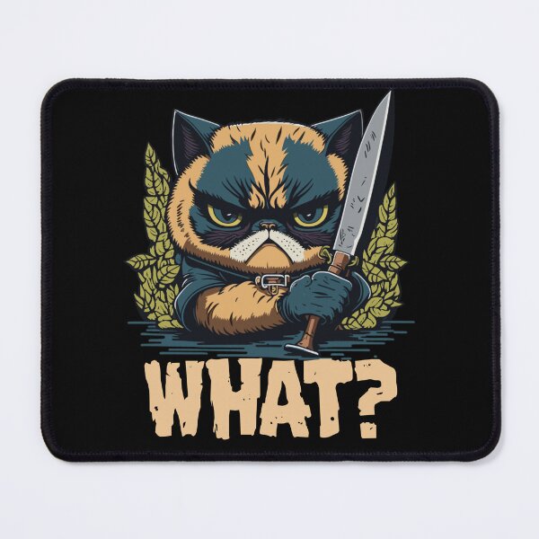 Item preview, Cat What? Murderous Grumpy Cat With Knife designed and sold by Peculiarts.