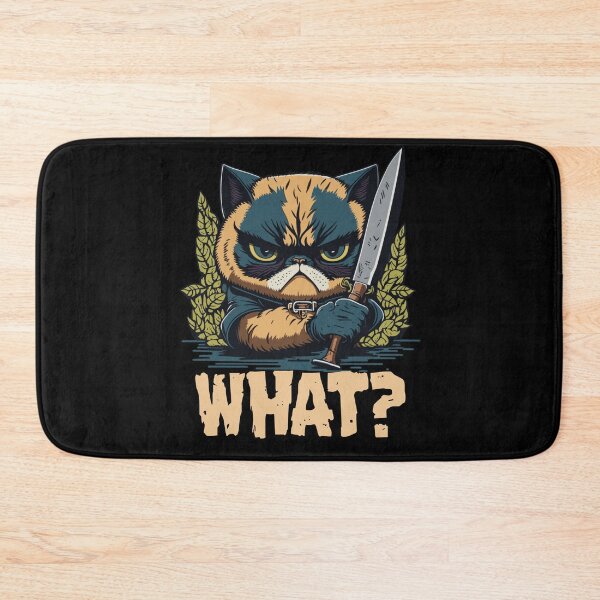 Item preview, Cat What? Murderous Grumpy Cat With Knife designed and sold by Peculiarts.