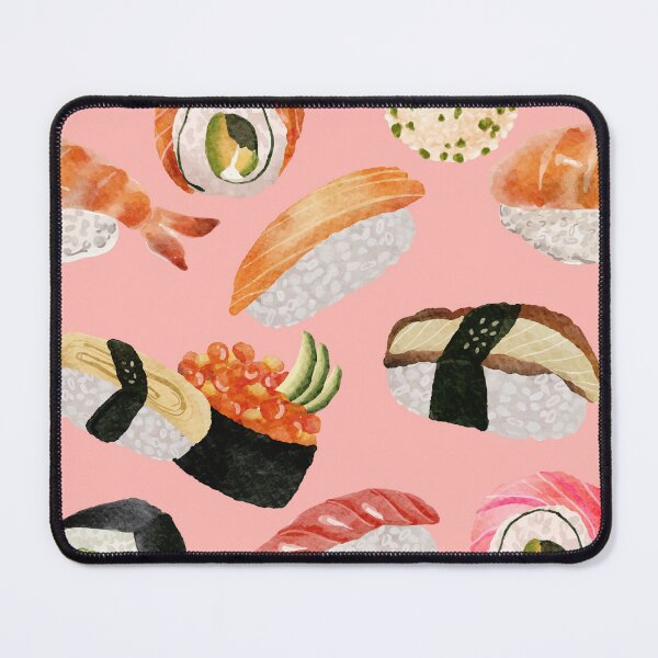 Item preview, Sushi Delight: Irresistible Food Pattern designed and sold by sirikanya-mei.