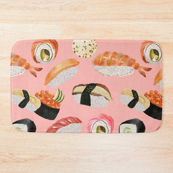 Item preview, Sushi Delight: Irresistible Food Pattern designed and sold by sirikanya-mei.