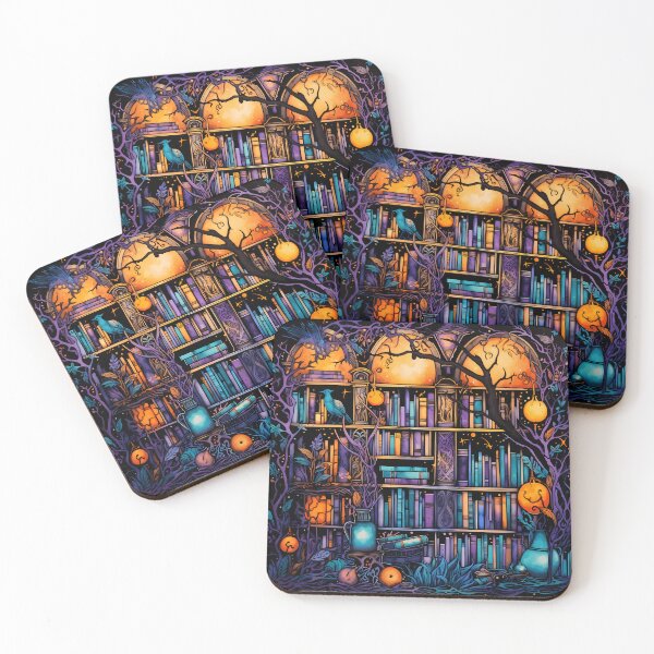 Item preview, Spooky Overgrown Library designed and sold by RaineDDesigns.