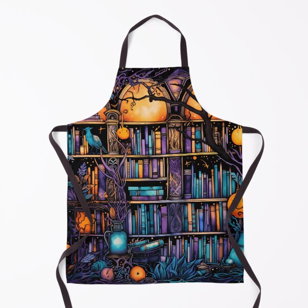 Item preview, Spooky Overgrown Library designed and sold by RaineDDesigns.