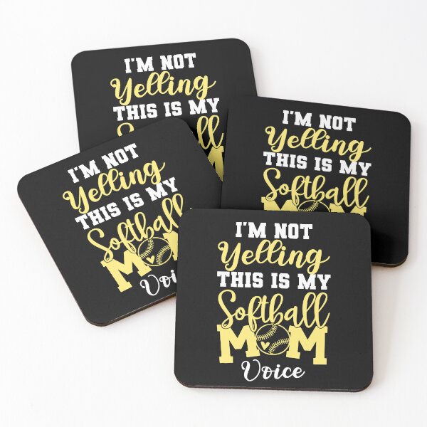 Item preview, I'm Not Yelling This Is My Softball Mom Voice Cheer Mom Game Gift designed and sold by TMelonShop.